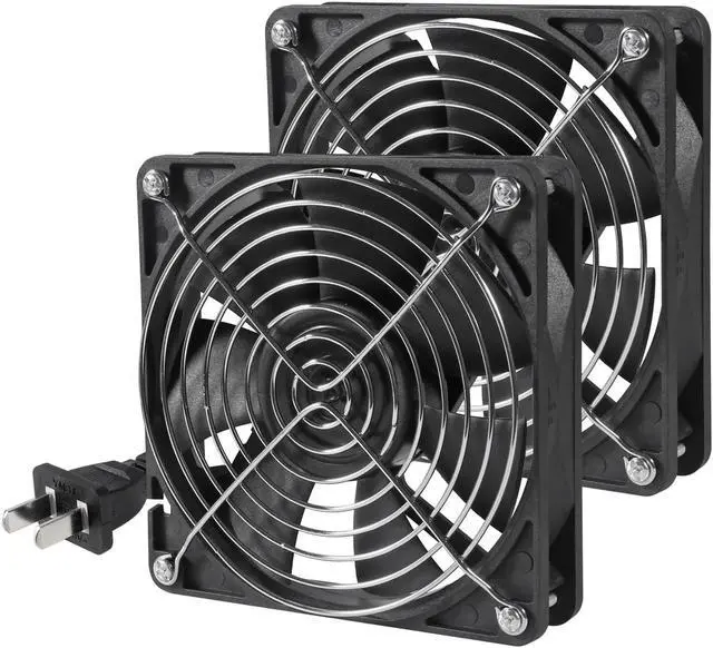 Main image of UMLIFE 2PACK EC 120mm x 38mm Dual Ball Bearings 120mm x 120mm x 38mm DIY Cooling Ventilation Exhaust Fan 110V 115V 120V 220V 240V AC Axial Case Muffin Fan