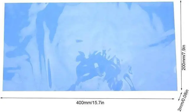 Alt view image 2 of 5 - Thermal Conductivity Pad 200x400x2mm 1.5W/m-k High Thermal Conductivity Silicone Thermal Conductivity Pad CPU GPU Heatsink Heat Conduction Sheet