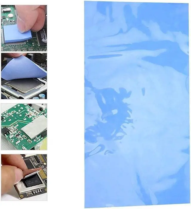 Alt view image 4 of 5 - Thermal Conductivity Pad 200x400x2mm 1.5W/m-k High Thermal Conductivity Silicone Thermal Conductivity Pad CPU GPU Heatsink Heat Conduction Sheet