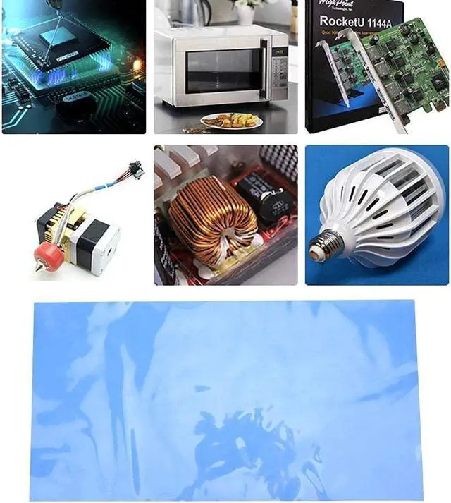 Alt view image 3 of 5 - Thermal Conductivity Pad 200x400x2mm 1.5W/m-k High Thermal Conductivity Silicone Thermal Conductivity Pad CPU GPU Heatsink Heat Conduction Sheet