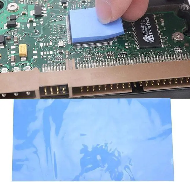 Alt view image 5 of 5 - Thermal Conductivity Pad 200x400x2mm 1.5W/m-k High Thermal Conductivity Silicone Thermal Conductivity Pad CPU GPU Heatsink Heat Conduction Sheet