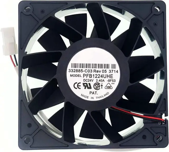 Main image of PFB1224UHE-8f53 Cooling Fan DC24V 2.40A 12CM 120×120×38mm, 2-Wire high air Volume Inverter Cooling Fan