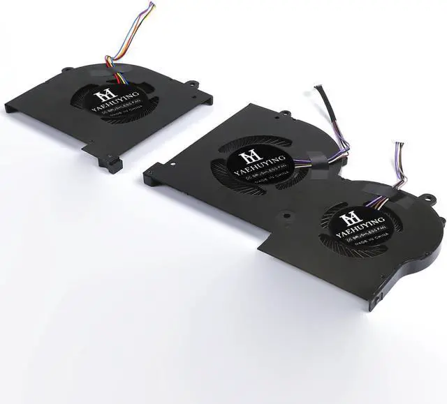 Alt view image 2 of 5 - YAEHUYING CPU+GPU Cooling Fan MS-16Q4 MS-16Q5 Replacement for MSI GS65 Stealth P65 Creator 9SG 9SD 9SE 9SF, 8SF 8SE 8SD, WS65 (9TJ 9TK 9TL 9TM), P/N: MS-16Q4 MS-16Q5, BS5005HS-U3I U3J