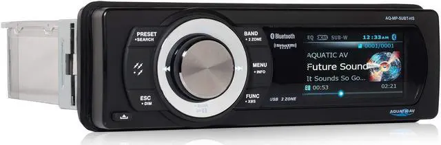 Alt view image 4 of 5 - Aquatic AV AQ-MP-5UBT-HS Factory Harley Davidson Replacement AM/FM Radio Satellite Radio Ready