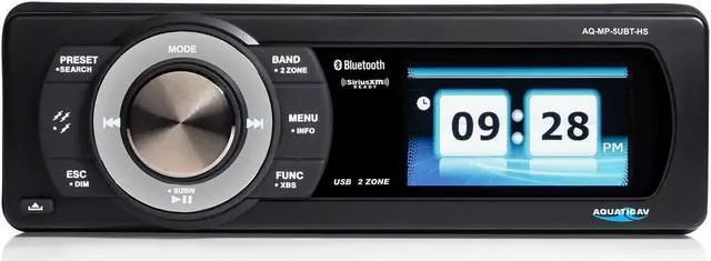Alt view image 5 of 5 - Aquatic AV AQ-MP-5UBT-HS Factory Harley Davidson Replacement AM/FM Radio Satellite Radio Ready