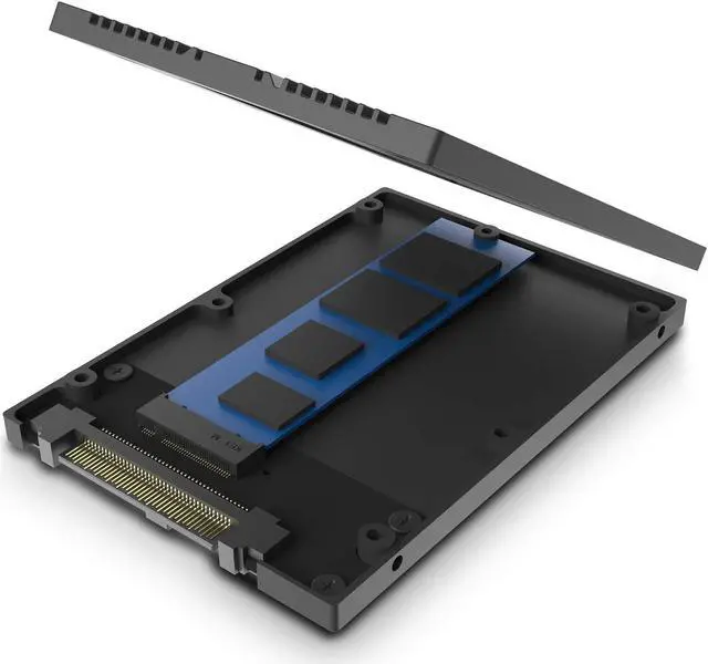 Alt view image 2 of 4 - Vantec Multi-Size M.2 NVMe to U.2 (SFF-8639) 2.5"" SSD Adapter (MRK-NVM2U2-BK), Convert M.2 NVMe into U.2 not for SATA, Black