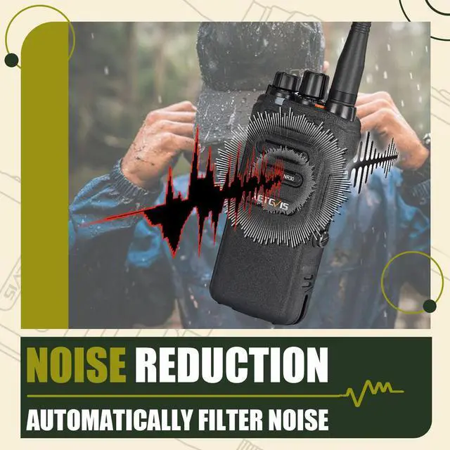 Alt view image 4 of 5 - Retevis NR30 Professional 2 Way Radio Long Range,GMRS Walkie Talkies for Emergency,IP67 Waterproof,2800mAh,Noise Cancelling,Group Call,Heavy Duty Two Way Radios for Survival Mountain Hunting(2 Pack)