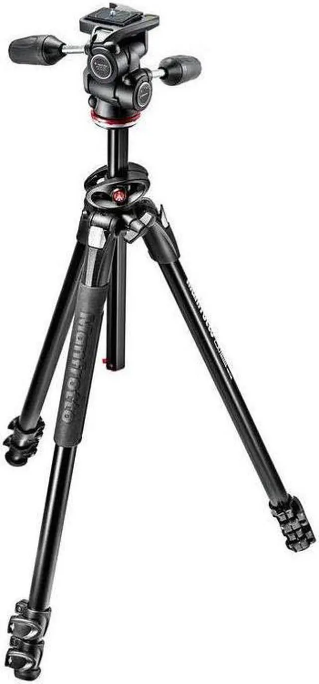 Main image of Manfrotto 290 Dual 3-Section Aluminum Tripod with 804 3-Way Pan and Tilt Head
