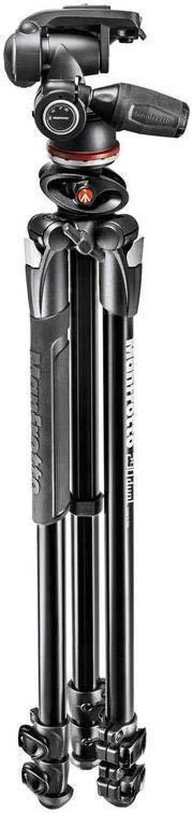 Alt view image 2 of 2 - Manfrotto 290 Dual 3-Section Aluminum Tripod with 804 3-Way Pan and Tilt Head