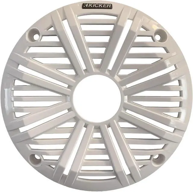 Alt view image 4 of 4 - 1 Pair (QTY 2) of Kicker 6.5" 2-Way 195 Watts Max Power Coaxial Marine Audio MultiColor LED Speakers with White Salt Water Grilles, 50-Feet 16-Gauge Speaker Wire