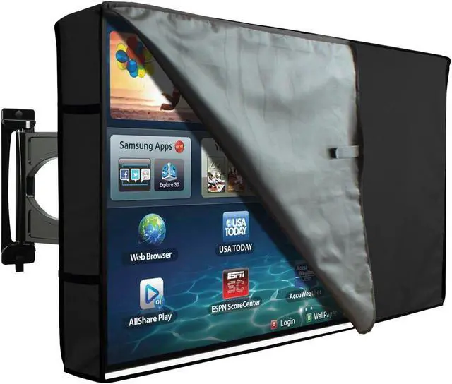 Main image of KHOMO GEAR Outdoor TV Cover with Clear Front Universal Weatherproof Protector for 36-38 Inch TV - Fits Most Mounts & Brackets
