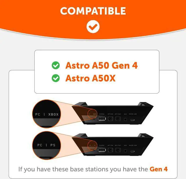 Alt view image 2 of 5 - A50 WC Freeze A50 - Cooling Gel Replacement Earpads for Astro A50 Gen 4 and Astro A50X Only, Made by Wicked Cushions, Improved Durability, Thickness and Sound Isolation | Black