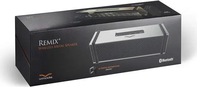 Alt view image 5 of 5 - V-MODA REMIX Bluetooth Hi-Fi Metal Mobile Speaker - Silver
