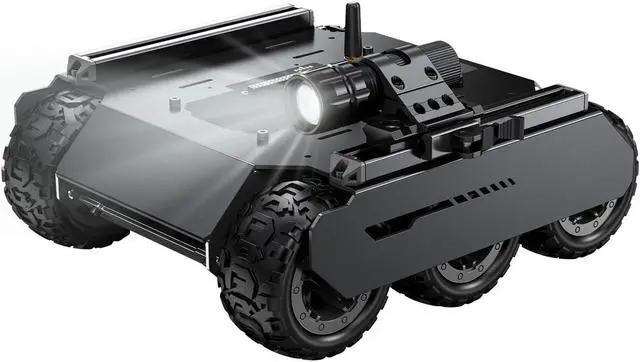 Main image of waveshare Flexible and Expandable 6x4 Off-Road UGV, Multiple Hosts Support, with Extension Rails and ESP32 Slave Computer, 6 Wheels 4WD Mobile Robot Chassis