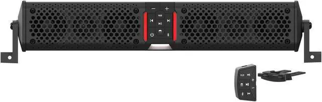 Main image of wet sounds Stealth XT 6-B - All-in-One IP67 Weatherproof 300-Watt Amplified Bluetooth 6-Speaker Soundbar with Remote - Black