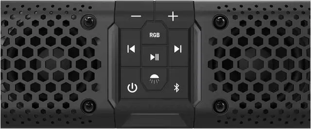 Alt view image 5 of 5 - wet sounds Stealth XT 6-B - All-in-One IP67 Weatherproof 300-Watt Amplified Bluetooth 6-Speaker Soundbar with Remote - Black