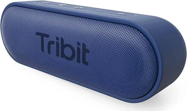 Main image of Tribit XSound Go Bluetooth Speaker with 16W Loud Sound & Rich Bass, 24H Playtime, IPX7 Waterproof, Wireless Stereo Pairing, USB-C, Portable Wireless Speaker for Home, Outdoors, Travel (Blue)