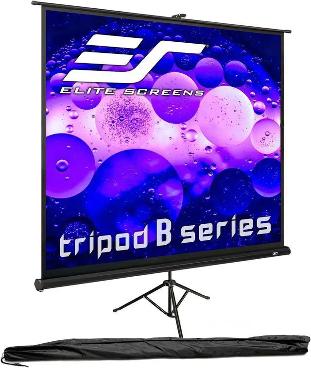Main image of Elite Screens Tripod B, 85-INCH 1:1, Lightweight Pull Up Foldable Stand, Manual, Movie Home Theater Projector Screen, 4K / 8K Ultra HDR 3D Ready, 2-YEAR WARRANTY, T85SB