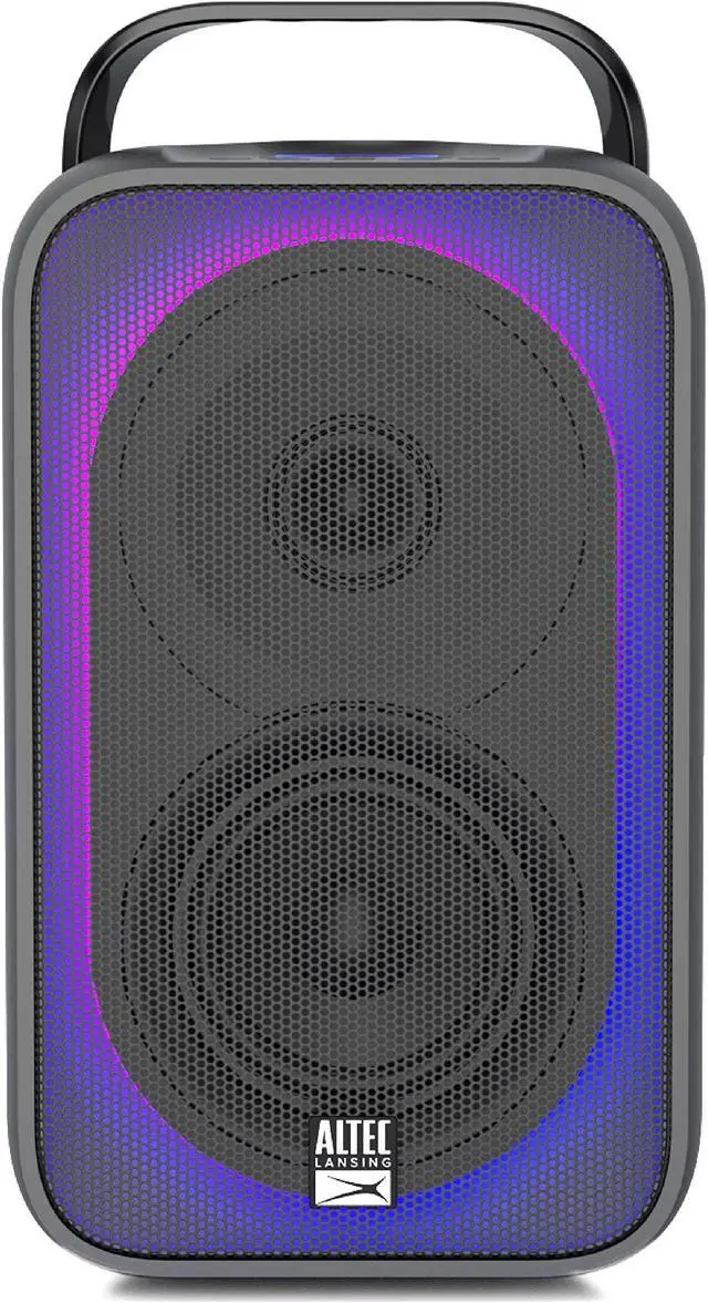 Main image of Altec Lansing Shockwave Wireless Party Speaker - 60W Bluetooth Speaker with Long Lasting 6 Hour Battery, Multi LED Modes, Multiple Bass Boost Modes, Party Sync