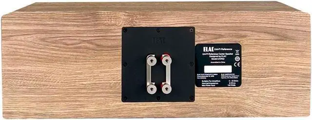 Alt view image 4 of 5 - ELAC Uni-Fi Reference 3-Way 5-1/4" Center Speaker, Oak or Walnut Center Speaker for Home Theater, White Baffle with Oak Sides