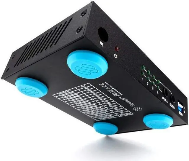 Alt view image 3 of 4 - Sewell 4x2 4K HDMI 2.0 Matrix Switcher, 4K@60Hz 4:4:4 HDR, HDMI, Black
