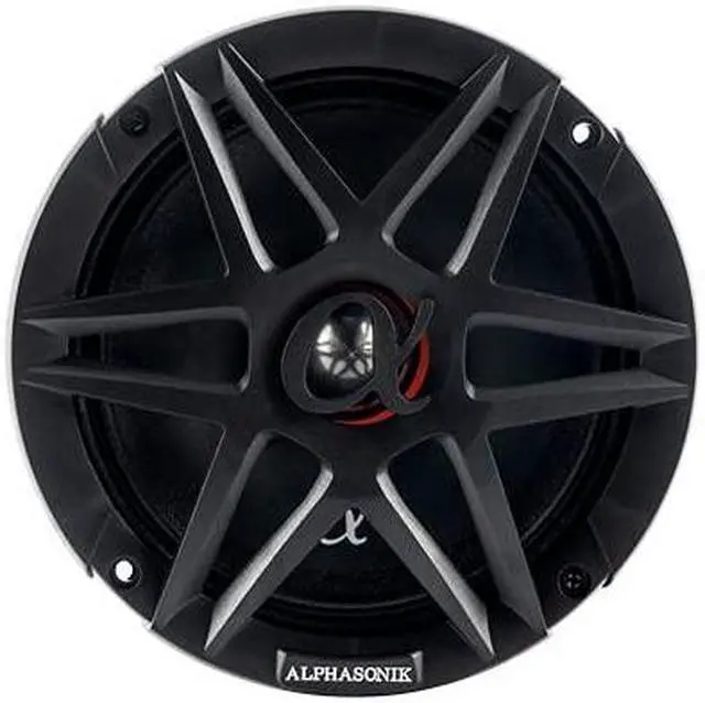 Alt view image 2 of 5 - Alphasonik 1 Pair of ABM65 DYNAMIS Series 6.5" 600 Watts Max 150 Watts RMS Mid-Range Car Audio Speaker 4-Ohm Cloth Surround, Non Pressed Paper Cone, Ferrite Magnet, and Grille Included