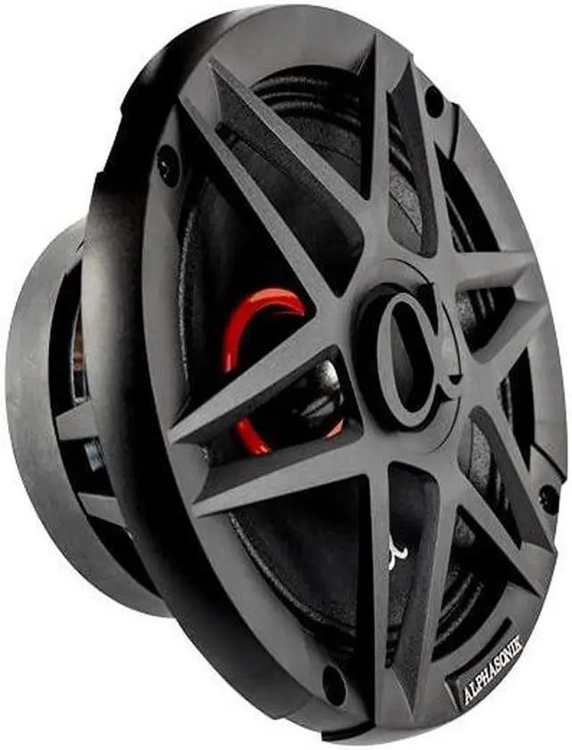 Alt view image 3 of 5 - Alphasonik 1 Pair of ABM65 DYNAMIS Series 6.5" 600 Watts Max 150 Watts RMS Mid-Range Car Audio Speaker 4-Ohm Cloth Surround, Non Pressed Paper Cone, Ferrite Magnet, and Grille Included