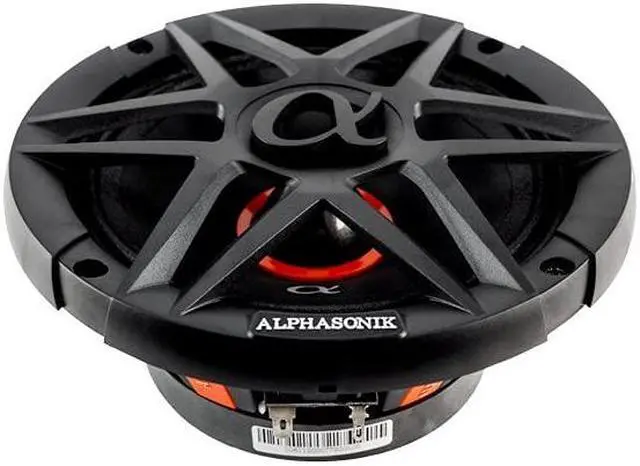 Alt view image 4 of 5 - Alphasonik 1 Pair of ABM65 DYNAMIS Series 6.5" 600 Watts Max 150 Watts RMS Mid-Range Car Audio Speaker 4-Ohm Cloth Surround, Non Pressed Paper Cone, Ferrite Magnet, and Grille Included