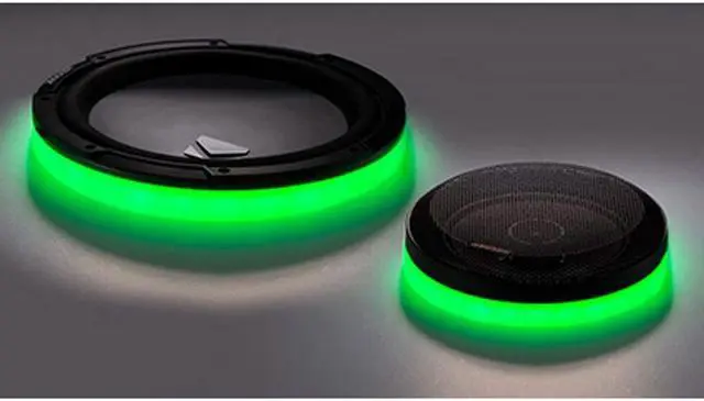 Alt view image 2 of 2 - Kicker 47KLSR65 6.5" Weather Proof Led Lighted Speaker Ring, Pair