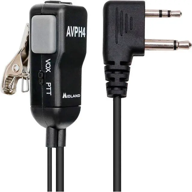 Alt view image 3 of 5 - Midland AVPH4 Ear-Clip Headsets for Midland FRS and GMRS Radios - 4-Pack
