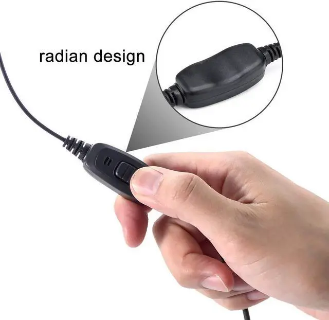 Alt view image 3 of 5 - Retevis RT68 Walkie Talkies Earpiece with Mic, Soft Earhook, 2 pin, for RT22 RT68 RT21 H-777 RT27 RT17 NR10, Compatible with Kenwood SAMCOM pxton 2 Way Radio, Two Way Radio Headset(10 Pack)