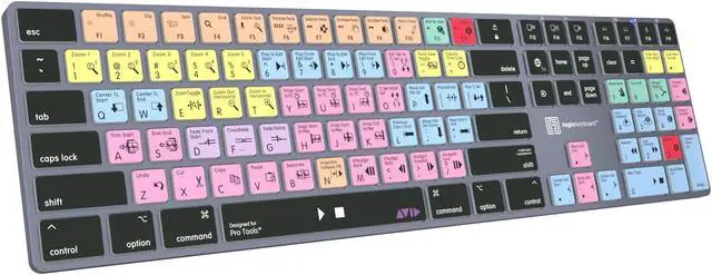 Alt view image 4 of 5 - Logickeyboard 'Titan' Wireless Backlit Designed for Composing in Avid Pro Tools on Mac  p/n LKB-PT-TM-US