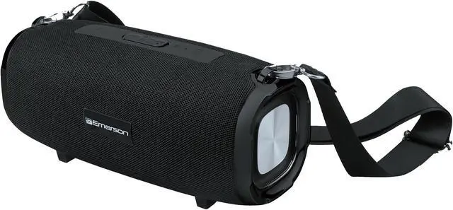 Main image of Emerson EAS-3000 Portable Bluetooth Speaker with Carrying Strap, Built-in Rechargeable Battery, 3.5mm AUX Input, USB Charging, and Dual Speakers  Ideal for Home, Travel, On-The-Go Entertainment