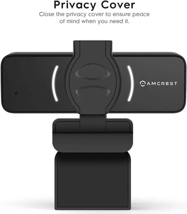 Alt view image 3 of 5 - Amcrest 1080P Webcam with Microphone & Privacy Cover, Web Cam USB Camera, Computer HD Streaming Webcam for PC Desktop & Laptop w/Mic, Wide Angle Lens & Large Sensor for Superior Low Light (AWC205)