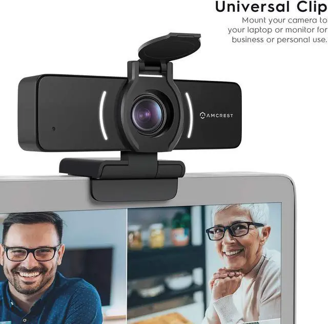 Alt view image 4 of 5 - Amcrest 1080P Webcam with Microphone & Privacy Cover, Web Cam USB Camera, Computer HD Streaming Webcam for PC Desktop & Laptop w/Mic, Wide Angle Lens & Large Sensor for Superior Low Light (AWC205)