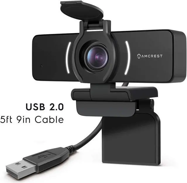 Alt view image 5 of 5 - Amcrest 1080P Webcam with Microphone & Privacy Cover, Web Cam USB Camera, Computer HD Streaming Webcam for PC Desktop & Laptop w/Mic, Wide Angle Lens & Large Sensor for Superior Low Light (AWC205)
