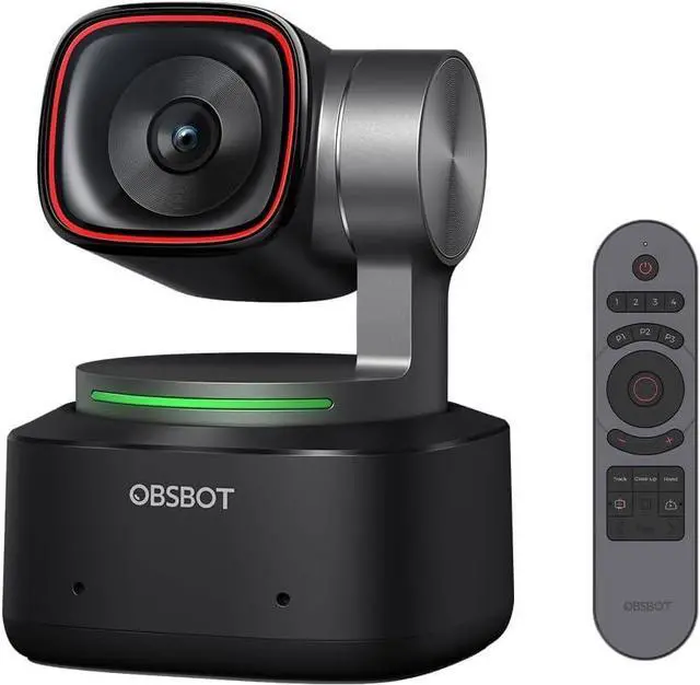 Main image of OBSBOT Tiny 2 & Smart Remote Combo, AI-Powered PTZ 4K Webcam with 1/1.5'' CMOS, Motion Tracking & All-Pixel Auto Focus, Voice Control, Gesture Control, PixGain HDR, Beauty Mode for Streaming