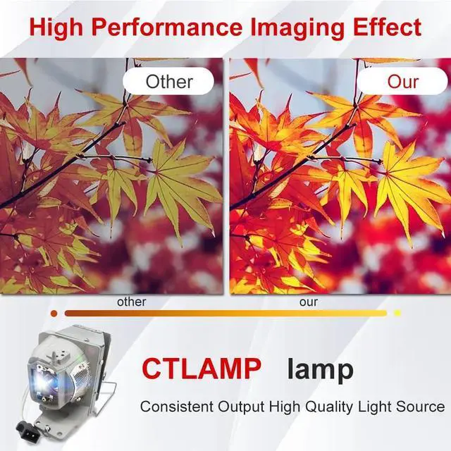 Alt view image 5 of 5 - CTLAMP A+ Quality BL-FU240E / BL-FU240K / SP.7G6R1GR01 Replacement Projector Lamp Bulb with Housing Compatible with Optoma UHD35 KHD38+ VDUHDSZ VDUHDUZX UHD38 UHD30 UHD42 UHD50X