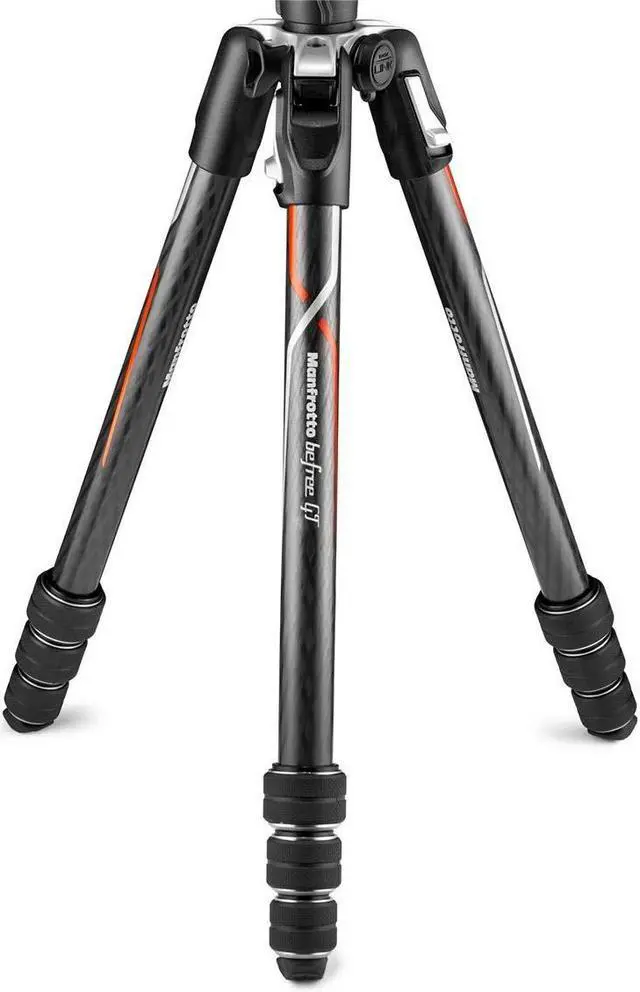 Alt view image 2 of 5 - Manfrotto Befree GT 4-Section Carbon Fiber Travel Tripod with 496 Ball Head, Black