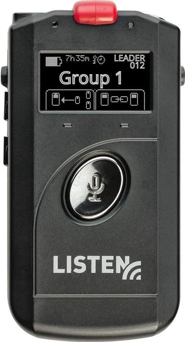 Main image of Listen Technologies LK-1-A0 ListenTALK Transceiver; Includes: (1) LA-365 Rechargeable Li-ion Battery, (1) LA-401 Universal Ear Speaker and (1) LA-445-BK Breakaway Lanyard