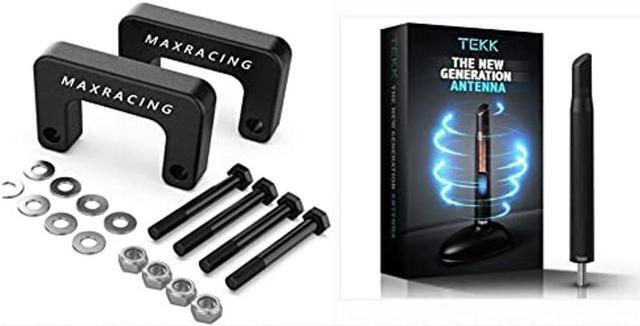 Main image of Tekk Short Antenna Compatible with Chevy Silverado | GMC Sierra and Maxracing 2.5" Front Leveling Kit Compatible with Chevy Silverado | GMC Sierra