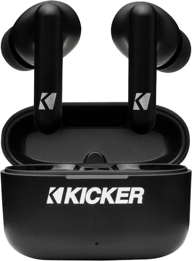 Main image of KICKER TWS2 True Wireless Earbuds, Bluetooth Earbuds with Microphone, Environmental Noise Cancelling, Wireless Earphones for Android and iOS, Fast Charging Case USB-C with 24 Hours of Playtime