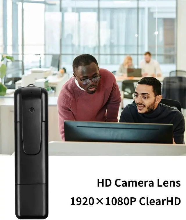 Alt view image 2 of 5 - JieSuDa V8 Mini Body Camera, 1080P Full HD Hidden Camera with 32G Memory Card, Police Cam with Smart Motion Detection, Pocket Clip for Office, Security Guard, Home, Car, Bike, Hiking