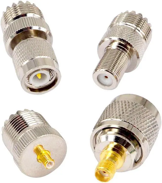 Alt view image 4 of 5 - onelinkmore 20 Type Set UHF PL259 SO239 Mini UHF Adapter Kits UHF to SMA BNC MCX FME F TNC Mini UHF RF Coaxial Adapter Male Female Coax UHF VHF HF Radios Adapter Connector Kit