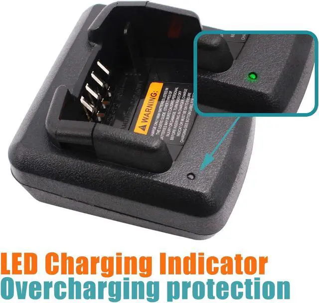 Alt view image 3 of 5 - Replace RLN6332A RLN6305 RLN6308 Charger Compatible for Motorola CP110 RDM2070D RDU4100 RDV5100 RDU2020 RDU2080D RDV2020 RDV2080D RDM2080 RDU4160D Radios