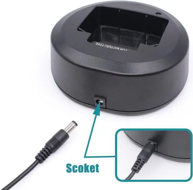 Alt view image 3 of 5 - CD-58 Battery Rapid Charger for Vertex Battery FNB-V134LI-UNI FNB-V132LI-UNI FNB-V132LI-UNI Compatible for Vertex VX-231 VX351 VX354 VX451 EVX531 EVX534 EVX539 VX351 VX354 VX451 Two Way Radio