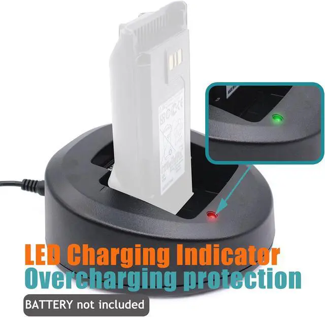 Alt view image 4 of 5 - CD-58 Battery Rapid Charger for Vertex Battery FNB-V134LI-UNI FNB-V132LI-UNI FNB-V132LI-UNI Compatible for Vertex VX-231 VX351 VX354 VX451 EVX531 EVX534 EVX539 VX351 VX354 VX451 Two Way Radio