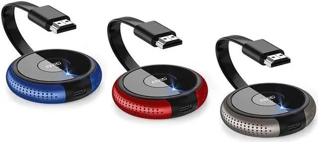 Alt view image 5 of 5 - AIMIBO Wireless HDMI Transmitter TX Red - 1 Receiver to 8 Transmitter, Best for Meeting Room