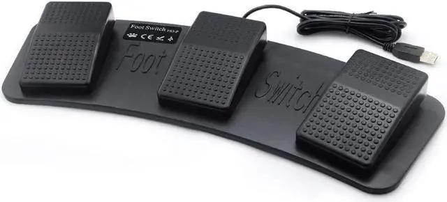 Main image of Lemo 1640835 PC USB Foot Control Keyboard Action Switch Pedal HID