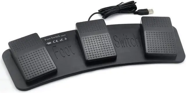 Alt view image 2 of 3 - Lemo 1640835 PC USB Foot Control Keyboard Action Switch Pedal HID